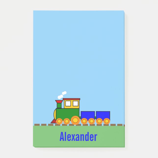 Notas Post-it® Tren de Choo-Choo (Anverso)