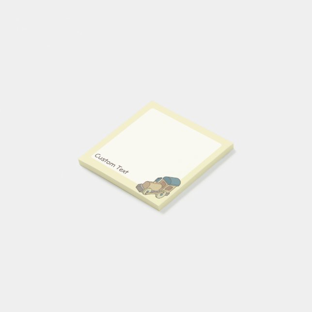 Notas Post-it® Tren de juguete (En perspectiva)