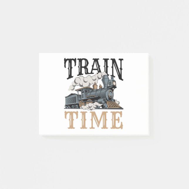 Notas Post-it® Tren Time Model Railroad Hobbyist (Anverso)