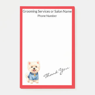 Notas Post-it® Trendy Luxury Grooming Pet Personalized Collection