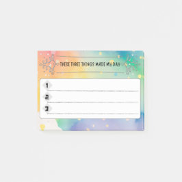 Notas Post-it® Tres cosas.