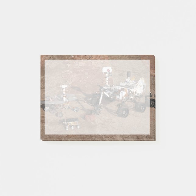 Notas Post-it® Tres Generaciones De Rovers De Marte. (Anverso)