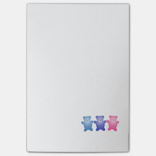 Notas Post-it® Tres osos