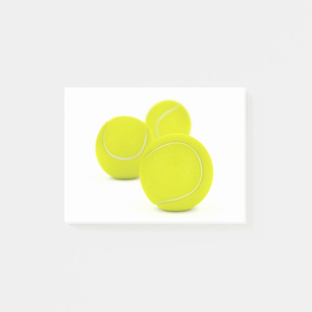 Notas Post-it® Tres pelotas de tenis (Anverso)