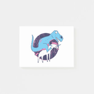 Notas Post-it® Trex Riding Unicorn