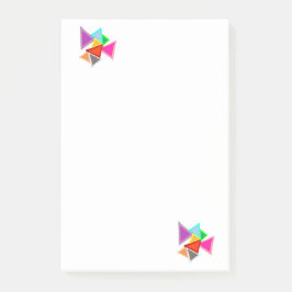 Notas Post-it® Triángulos Coloridos