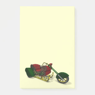 Notas Post-it® Trike de Santa Claus