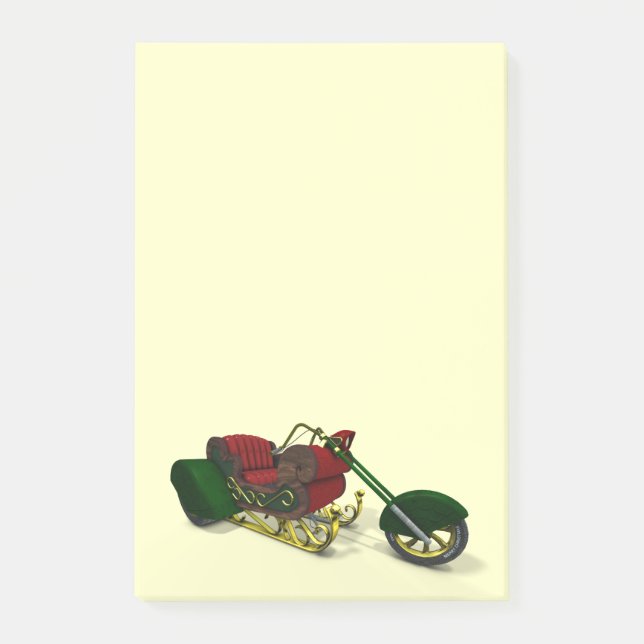 Notas Post-it® Trike de Santa Claus (Anverso)