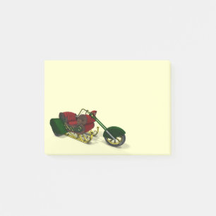 Notas Post-it® Trike de Santa Claus