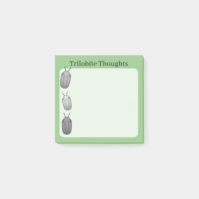 Notas Post-it® Trilobite Thoughts- Prehistoric Fossil (Anverso)