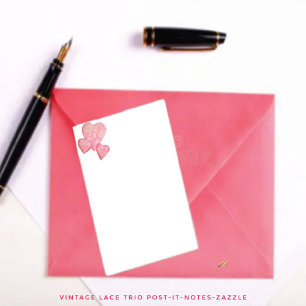 Notas Post-it® Trío de encaje vintage