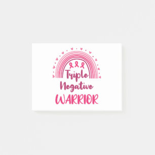 Notas Post-it® Triple Guerrero Negativo Cáncer de Mama Arcoiris