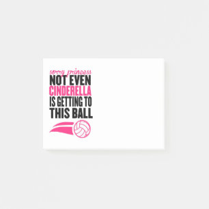 Notas Post-it® ` Triste de princesa Volleyball Ball