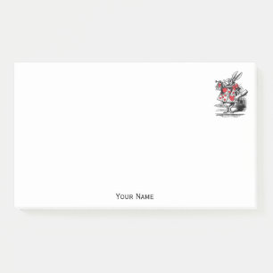 Notas Post-it® Trompetista Conejo Blanco Alice Adv en Wonderland