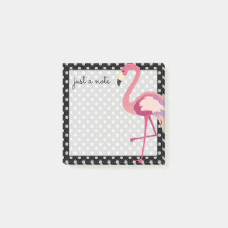 Notas Post-it® Tropical | Dosis de Polka Flamingo en color de agu