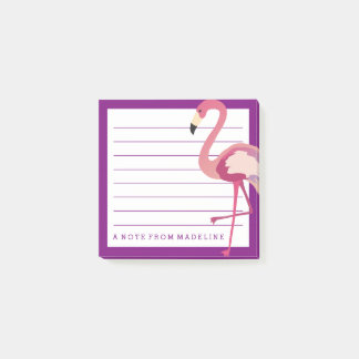 Notas Post-it® Tropical | Flamingo acuarela