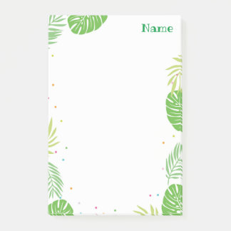 Notas Post-it® Tropical Leaf Post it Notes Stationery