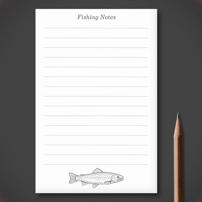 Notas Post-it® Trucha y líneas (Trout Post-it Notes)