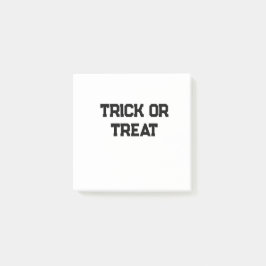Notas Post-it® Truco o. Trate Halloween espeluznante negro simple