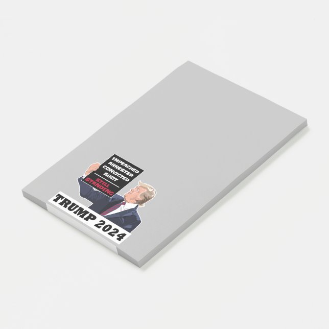 Notas Post-it® Trump 2024 sigue en las elecciones presidenciales  (En perspectiva)