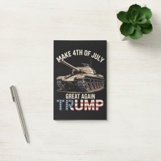 Notas Post-it® Trump Haga de Nuevo el 4 de Julio con el Ejército