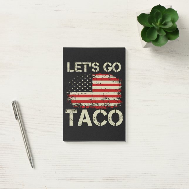 Notas Post-it® Trump Siempre se Rajó Vámonos Taco (Oficina)