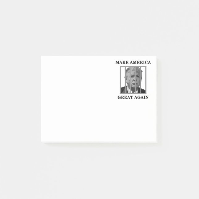 Notas Post-it® Trump tras las rejas (Anverso)