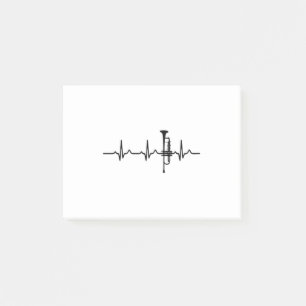 Notas Post-it® Trumpet Heartbeat - Camisa de trompeta para juego
