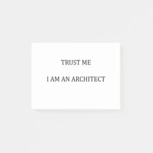 Notas Post-it® Trust me I am an Architect