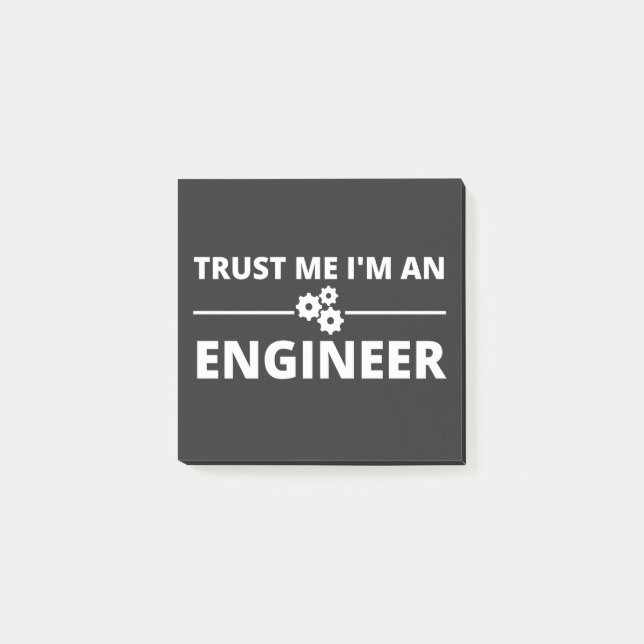 Notas Post-it® Trust me, I'm an Engineer (Anverso)