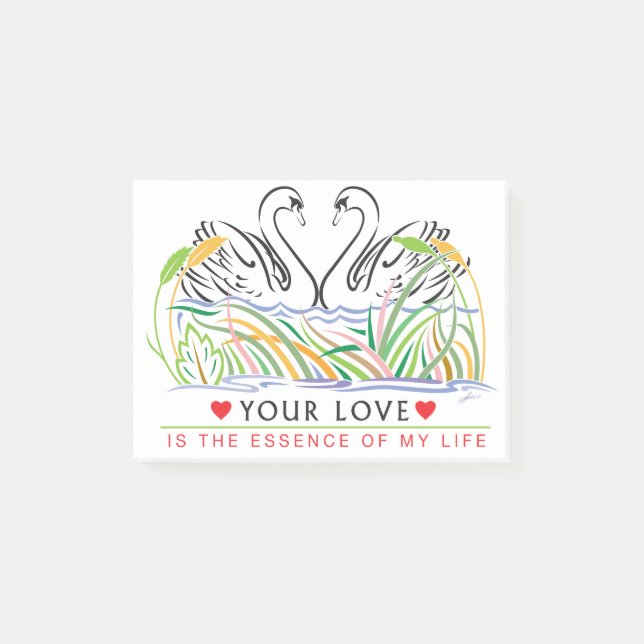 Notas Post-it® Tu amor es esencia (Anverso)