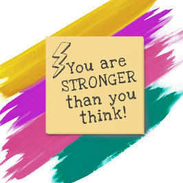 Notas Post-it® Tu Eres Más Fuerte De Lo Que Crees Positivo