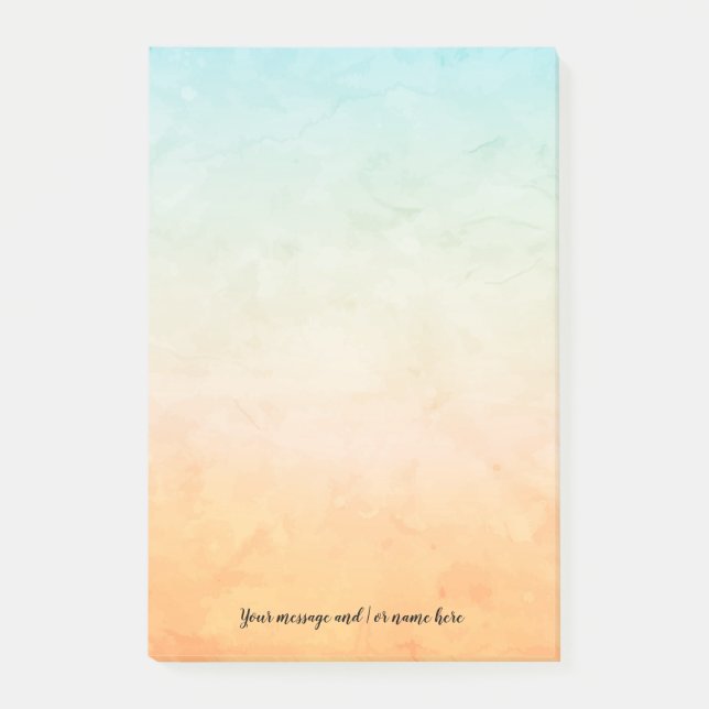 Notas Post-it® Tu Mensaje Acuarela (Anverso)