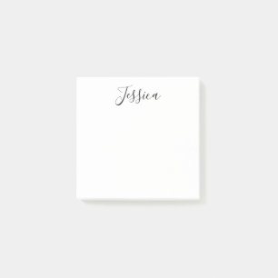 Notas Post-it® Tu nombre Guión elegante