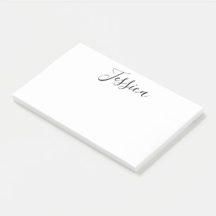 Notas Post-it® Tu nombre   Guión elegante