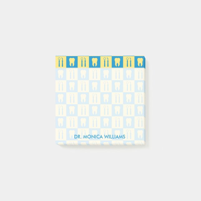 Notas Post-it® Tu texto | Dientes Cutos (Anverso)