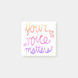 Notas Post-it® Tu voz importa