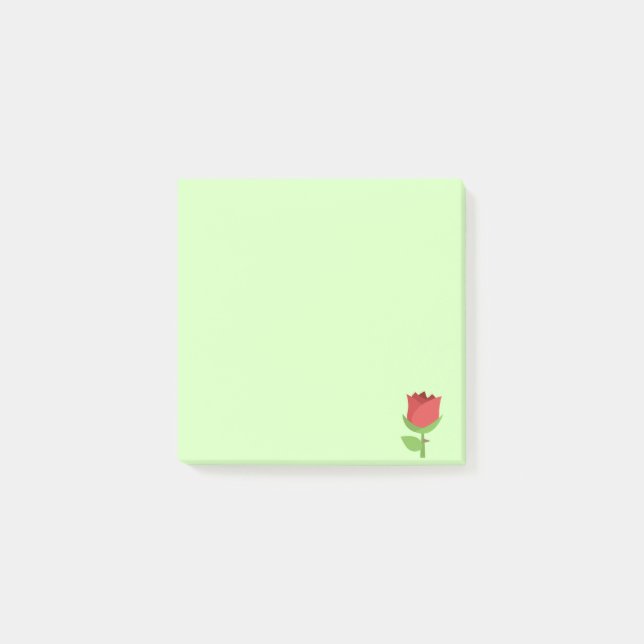 Notas Post-it® Tulip de Emoji roja (Anverso)