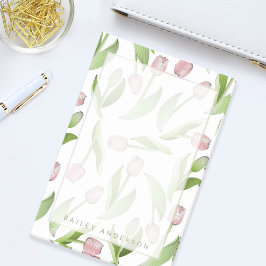 Notas Post-it® Tulipán Botánico Moderno Personalizado Flor Rosa
