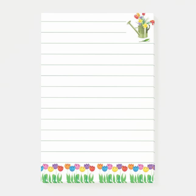 Notas Post-it® Tulipanes (Anverso)