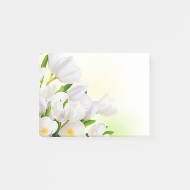 Notas Post-it® Tulipanes blancos post-it-Notes (Anverso)