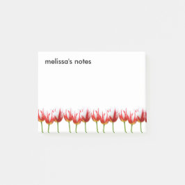 Notas Post-it® Tulipanes elegantes de hojas de arce