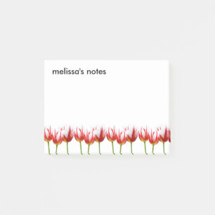 Notas Post-it® Tulipanes elegantes de hojas de arce