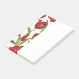 Notas Post-it® Tulipanes Rojos