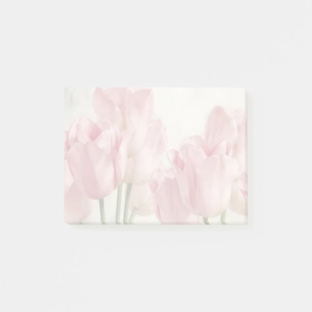 Notas Post-it® Tulipanes rosados (Anverso)