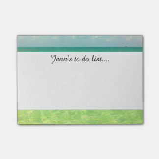 Notas Post-it® Turcos del océano el | de la aguamarina y foto