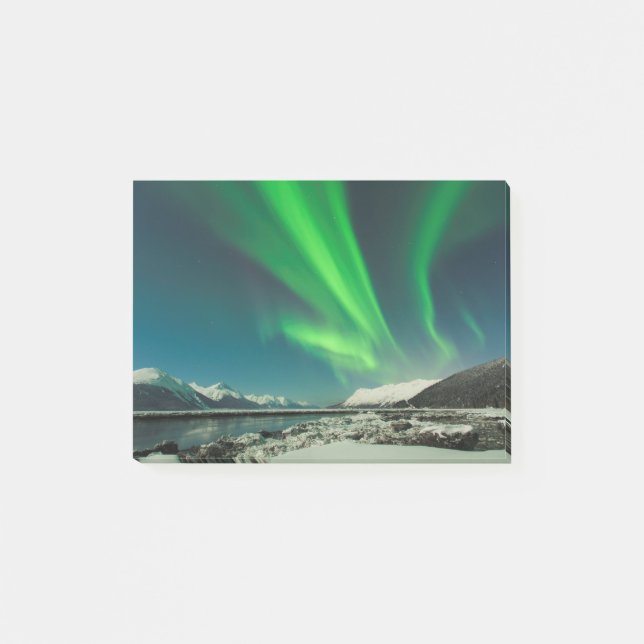 Notas Post-it® Turnagain Arm Aurora (Anverso)