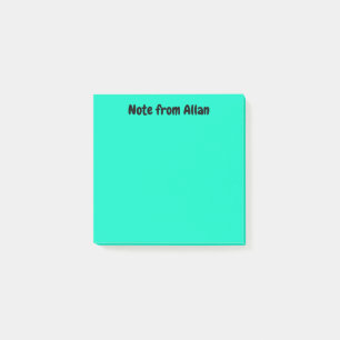 Notas Post-it® Turquesa