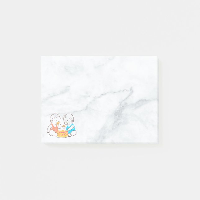 Notas Post-it® Twin Post It Notes (Anverso)