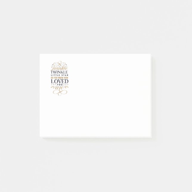 Notas Post-it® Twinkle Twinkle Little Star (Anverso)